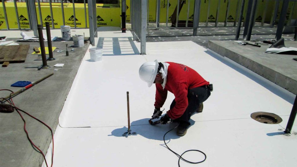 Commercial Flat Roofing Project Clarita California