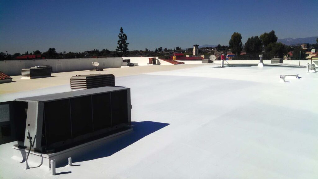 Commercial Re-roofing Acrylic Reflective Coating