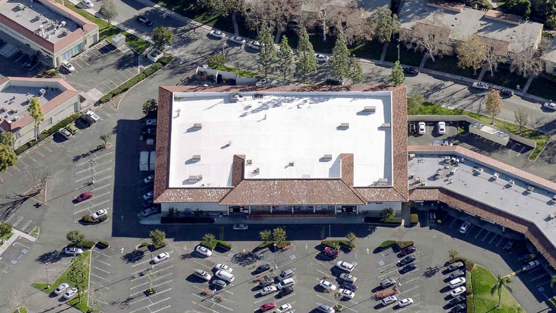 Commercial Roofing Buena Park White Acrylic Coating