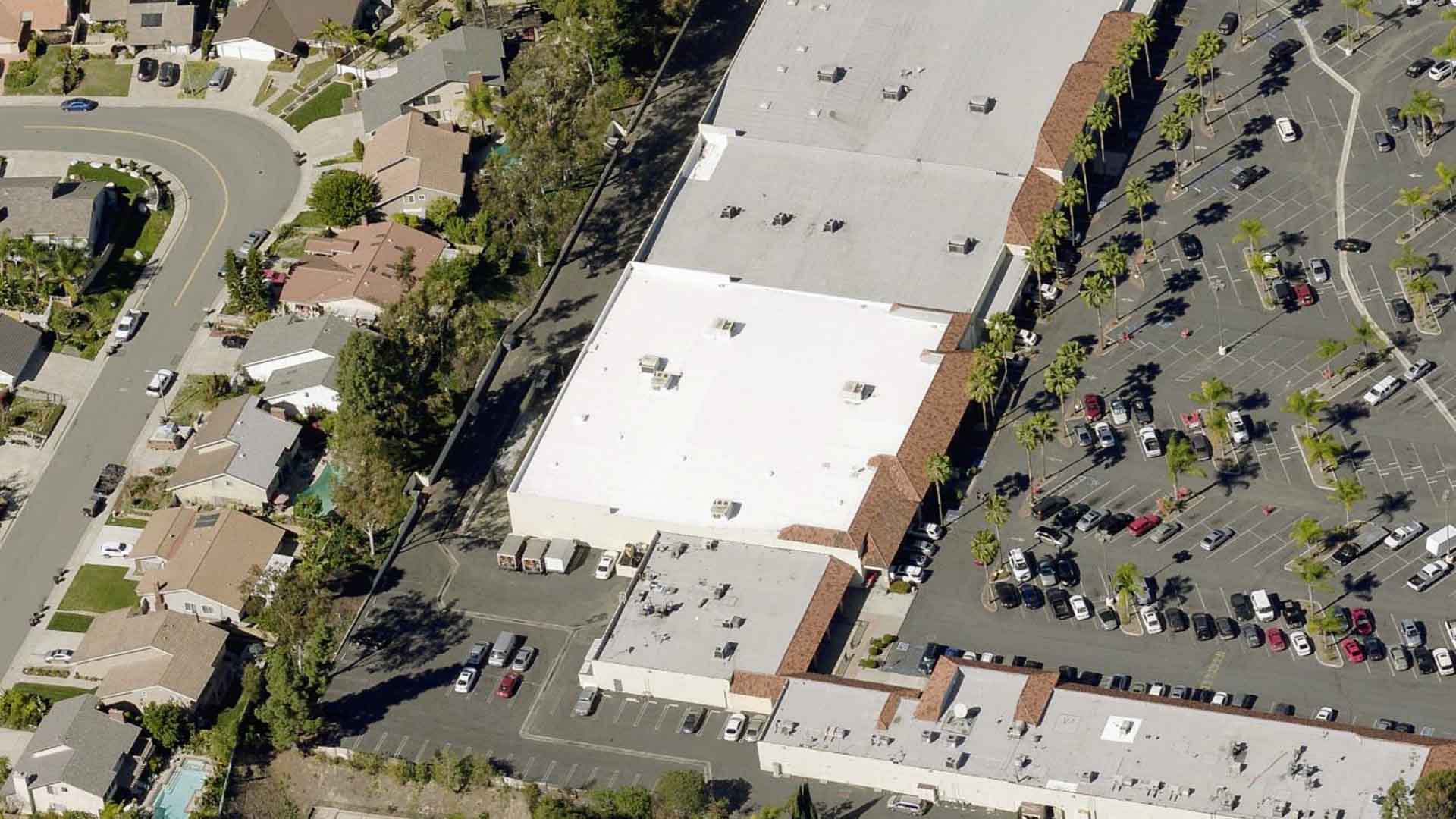 Laguna Hills Commercial Roofing Aerial view
