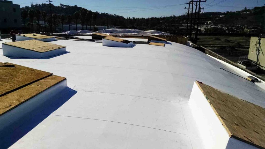 Single Ply TPO Commercial Re-roofing La Cienega