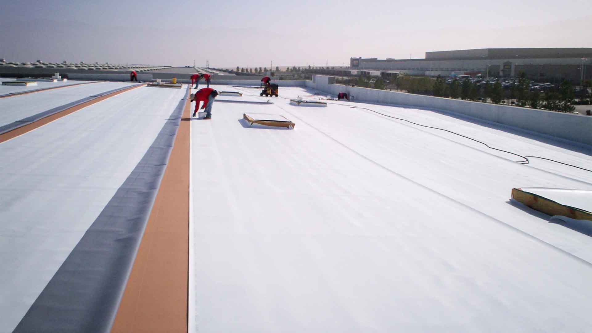 Tejon Ranch Warehouse | Single Ply TPO Roof | Stone Roofing