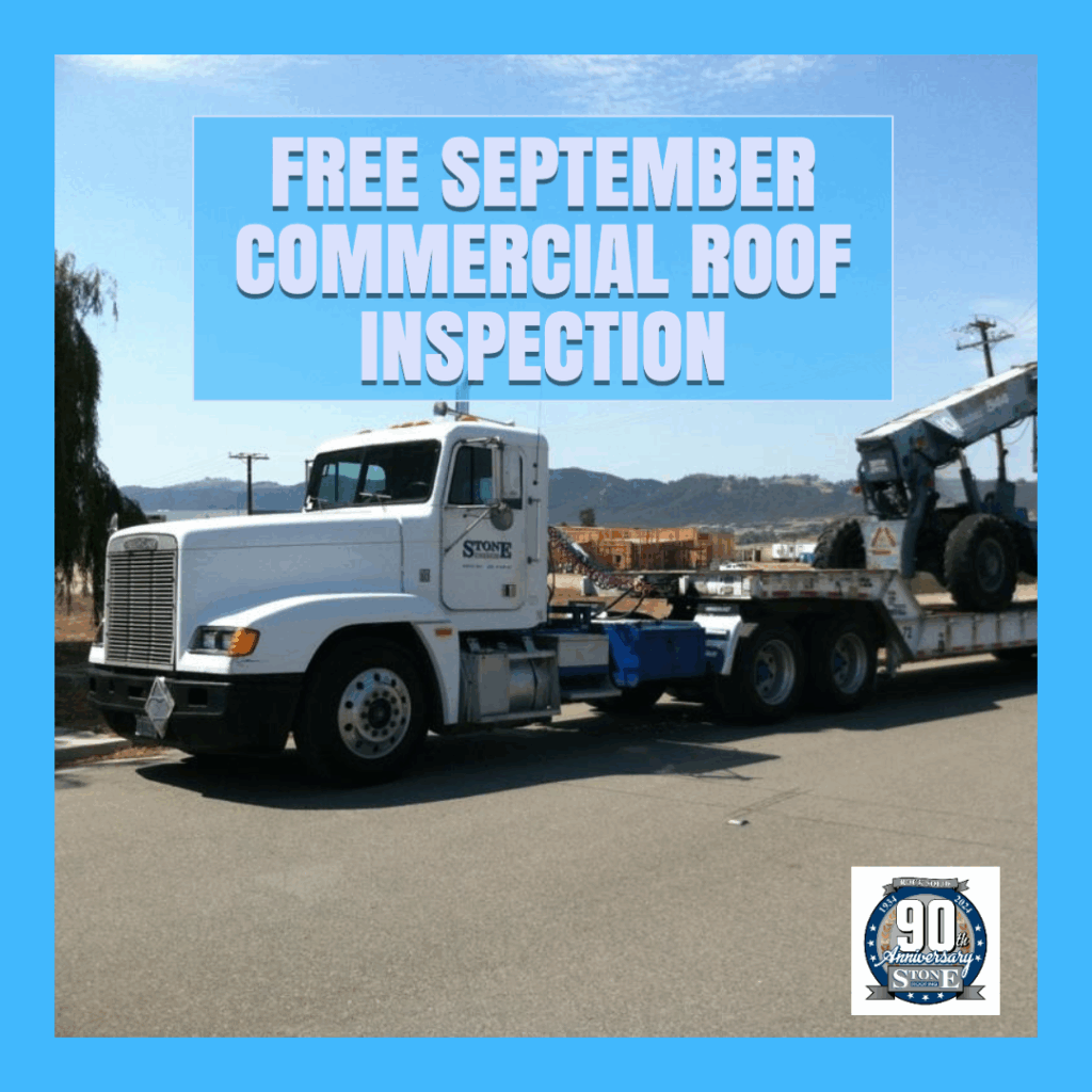 Stone Roofing September Commercial Roof Inspection